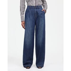 Madewell Harlow Wide-Leg High Rise Denim Jeans Blue Size 26 NWT NT503